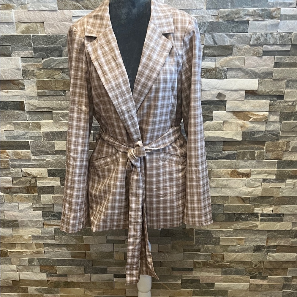 Twelfth Plaid Brown Women's Jacket